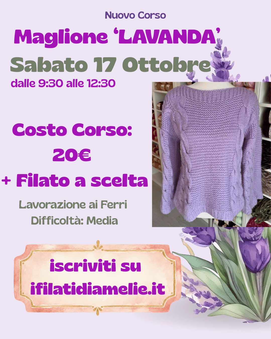 corso ai ferri, corso ai ferri pavia, corso uncinetto, corso borsa uncinetto, corso creativo ferri, corso creativo uncinetto